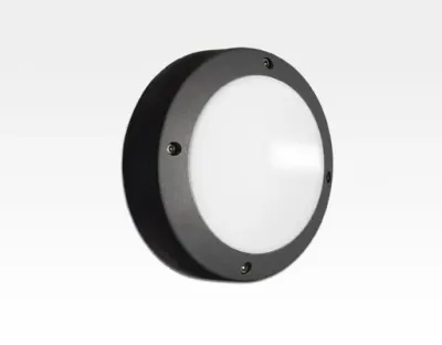 3W LED Wand/Deckenleuchte anthrazit rund Tageslicht Weiß / 6000-6500K 135lm 230VAC IP54 120Grad -Ausstellungsstück mit kleinen Schönheitsfehler — Bild 4