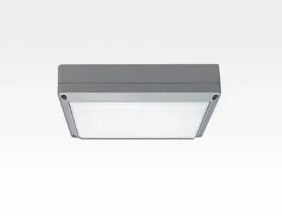 5W LED Wand/Deckenleuchte grau rechteckig Tageslicht Weiß / 6000-6500K 225lm 230VAC IP54 120Grad