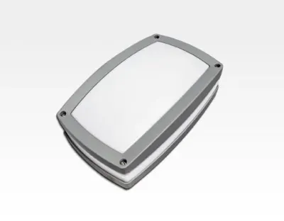 10W LED Wand/Deckenleuchte anthrazit rechteckig Warm Weiß  / 2700-3200K 450lm 230VAC IP54 120Grad — Bild 3