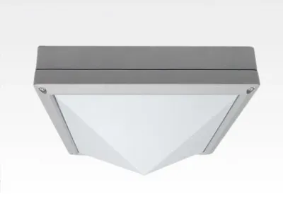 20W LED Wand/Deckenleuchte anthrazit quadr. pyr. Warm Weiß / 2700-3200K 900lm 230VAC IP54 120Grad