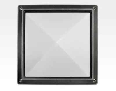 20W LED Wand/Deckenleuchte grau quadr. pyr. Warm Weiß  / 2700-3200K 900lm 230VAC IP54 120Grad — Bild 5