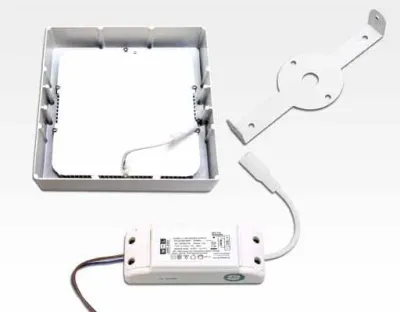 18W LED Aufbauleuchte weiß quadratisch dimmbar Neutral Weiß / 4200-4700K 1530lm 230VAC IP40 110Grad — Bild 4