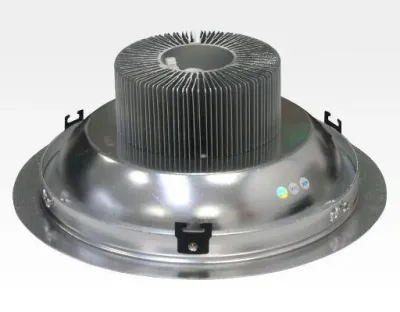24W LED Einbau Downlight silber rund dimmbar Warm Weiß / 2700-3200K 2400lm 230VAC IP43 120Grad - Ausstellungsstück mit kleinen Schöhnheitsfehler — Bild 2