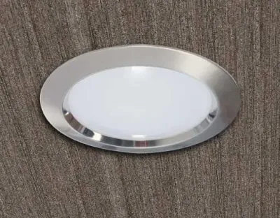 9W LED Einbau Downlight Edelstahl gebürstet rund dim.NeutralWeiß / 4000-4500K 630lm 230VAC IP40 120Grad -Ausstellungsstück mit kleinen Schönheitsfehler — Bild 2