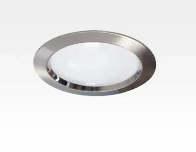 5W LED Einbau Downlight Edelstahl gebürstet rund dim. Warm Weiß / 2800-3300K 320lm IP40 230VAC