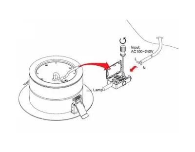 16W LED Einbau Downlight weiß rund Neutral Weiß / 4000-4500K 1280lm 230VAC IP65 120Grad — Bild 2