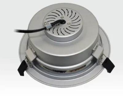 15W LED Einbau Downlight silber rund Neutral Weiß / 4000-4500K 1200lm 230VAC IP44 120Grad — Bild 2