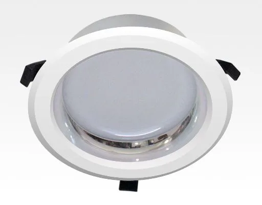 20W LED Einbau Downlight weiß rund Neutral Weiß / 4000-4500K 1600lm 230VAC IP44 120Grad -Ausstellungsstück mit kleinen Schönheitsfehler