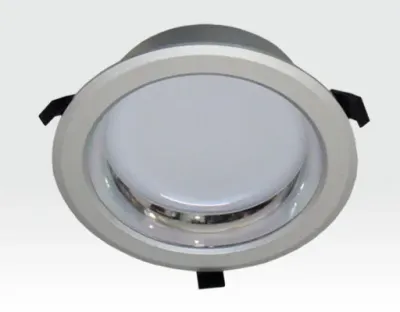 20W LED Einbau Downlight silber rund Neutral Weiß / 4000-4500K 1600lm 230VAC IP44 120Grad