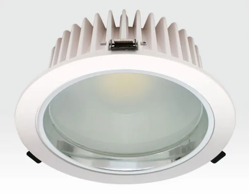 20W LED Einbau Downlight weiß rund Warm Weiß / 2700-3200K 1200lm 230VAC IP44 120Grad -Ausstellungsstück mit kleinen Schönheitsfehler