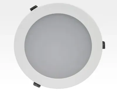 30W LED Einbau Downlight weiß rund dimmbar Warm Weiss / 2700-3200K 2100lm 230VAC IP40 120Grad -Ausstellungsstück mit kleinen Schönheitsfehler — Bild 3