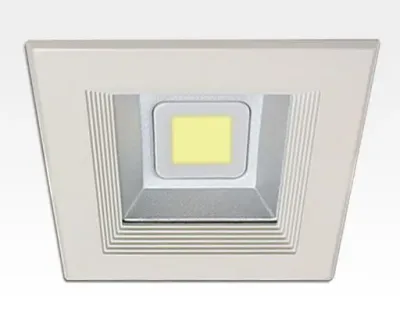 30W LED Einbau Downlight weiß quadratisch Warm Weiß / 2700-3200K 1800lm 230VAC IP44 120Grad