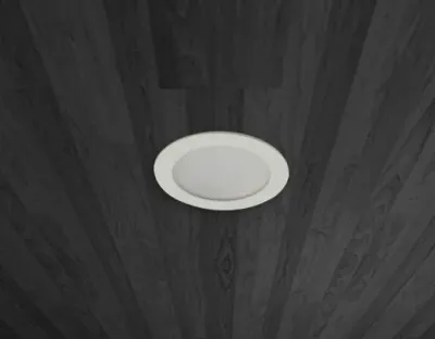 2,5W LED Möbelleuchte weiß 160lm Neutral Weiß 120Grad / 12VDC Aufbau D70 / Einbau LM66 — Bild 2