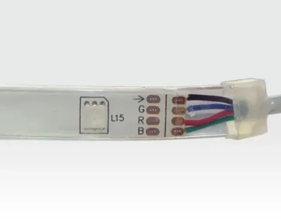 7,2W/m LED Lichtband RGB Multi Color Rolle 5m mit Easy Stecker / 30LEDs/m IP67 24VDC — Bild 3