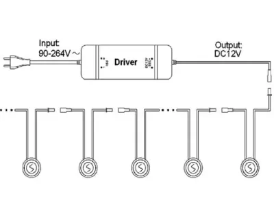 0,42W LED Outdoor Mini-Design Einbau Leuchte rund Warm Weiß / 5lm IP67 Easy Stecker 12VDC -Ausstellungsstück mit kleinen Schönheitsfehler — Bild 9