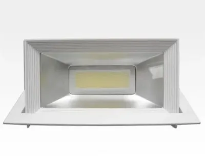 40W LED Einbau Spotleuchte weiß rechteckig Neutral Weiß / 4000-4500K 2400lm 230VAC IP44 120Grad — Bild 2