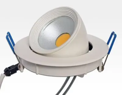 20W LED Einbau Spotleuchte weiß rund Warm Weiß / 2700-3200K 1300lm 230VAC IP40 90Grad — Bild 3