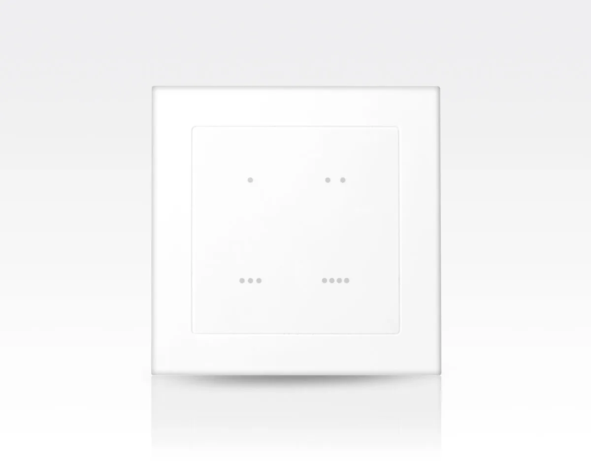 Szenenschalter Funk Aufbau vier Touchtasten / easyMontage - ganz ohne Werkzeug - ZigBee SSAM Control